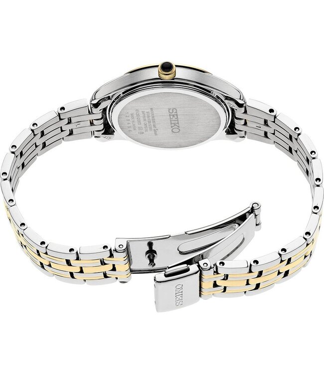 Seiko SWR070P1 Watch Women Two-tone 29mm