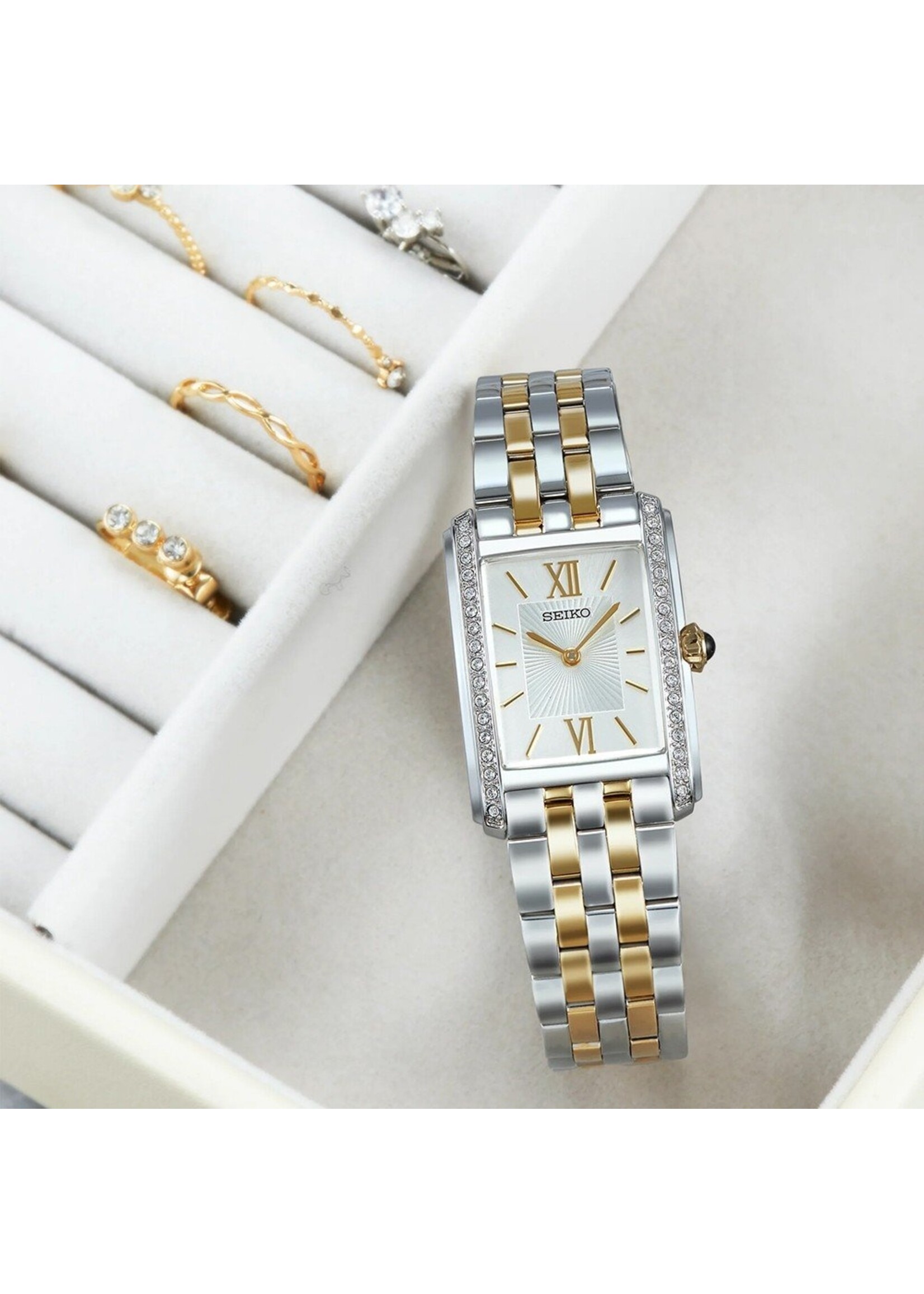 Seiko SWR093P1 Uhr Damen Bicolor 22,7mm