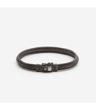 Buddha to Buddha Bracelet Edwin Mini Black Ruthenium Silver