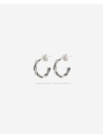 Buddha to Buddha Hoops Katja Twist Silver Set