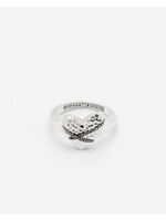 Buddha to Buddha Ring Hart Chainlinked Zilver