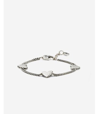 Buddha to Buddha Bracelet Essential Multi Heart Silver