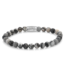 Rebel & Rose Black Wolf - 6mm Perlenarmband L