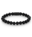 Rebel & Rose Black Moon - All-Black - 8mm Perlenarmband L
