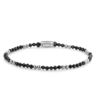 Black & Silver-coloured Glam Rocks - 3mm S