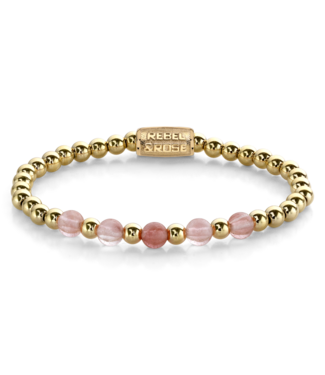 Yellowgold meets Cherry Rose - 6mm S