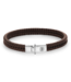 Rebel & Rose Small Braided Hermes Cognac leather bracelet L