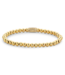 Rebel & Rose Gold-coloured Rocks - 4mm beaded bracelet M