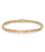 Rebel & Rose Sunstone meets Yellowgold - 4mm beaded bracelet S