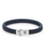 Rebel & Rose Small Braided Navy Lederarmband M