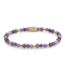 Rebel & Rose Purple Glam Rocks Party - 4mm beaded bracelet S