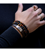 Rebel & Rose Who's afraid of the Tiger Vintage - 6mm beaded bracelet L