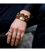 Rebel & Rose Who's afraid of the Tiger Vintage - 6mm beaded bracelet L
