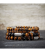 Rebel & Rose Matt Tiger Lily Twist - 8mm beaded bracelet L