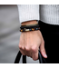 Rebel & Rose Black Moon - All-Black - 8mm Perlenarmband L