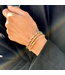 Rebel & Rose Gold-coloured Rocks - 4mm Perlenarmband S