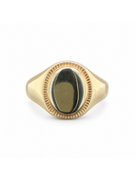 Occasions Geelgouden zegelring maat 16,5