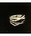 Bicolor gouden ring maat 16,75