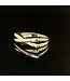 Bicolor gouden ring maat 16,75