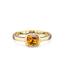 Geelgouden ring met citrien maat 17