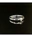 Bicolor ring met zirkonia maat 18