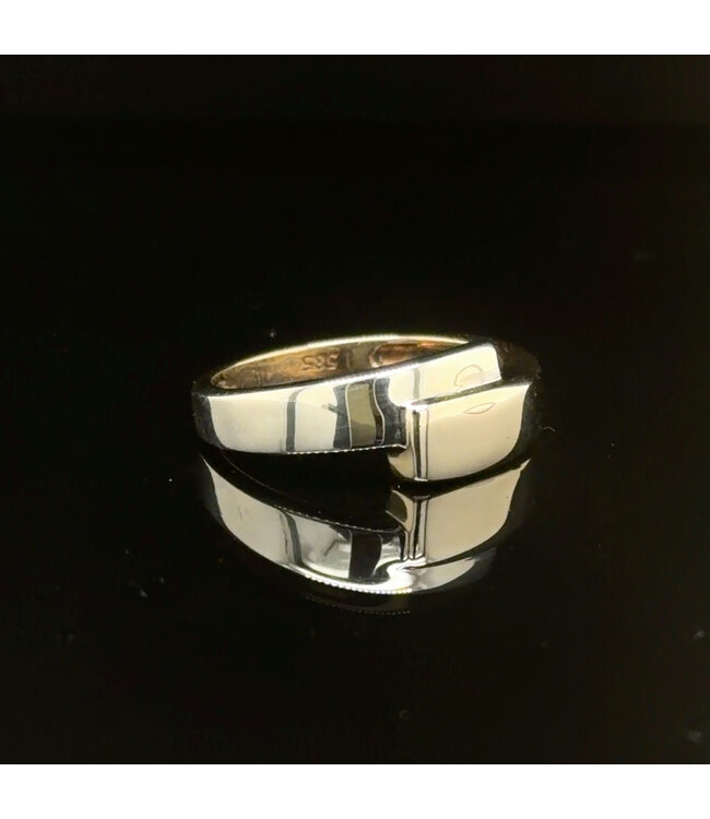 Bicolor ring maat 17