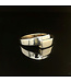 Bicolor ring maat 17