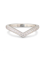 Occasions Witgouden fantasiering met zirkonia maat 17