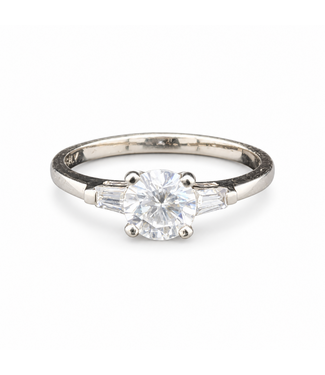 Witgouden ring met zirkonia maat 17