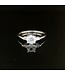 Witgouden ring met zirkonia maat 17