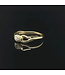 Geelgouden ring met zirkonia maat 17