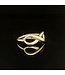 Geelgouden ring maat 15,75