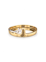 Occasions Bicolor ring met zirkonia maat 16,5