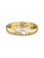 Occasions Geelgouden ring met diamant maat 17 3/4