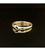 Geelgouden ring met diamant maat 17 3/4