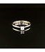 Witgouden ring met diamant maat 16,5