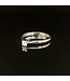 Witgouden ring met diamant maat 16,5