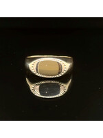 Occasions Geelgouden zegelring maat 18,5