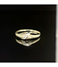 Geelgouden ring met zirkonia maat 17