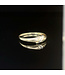 Geelgouden ring met zirkonia maat 17