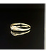 Geelgouden ring met zirkonia maat 17