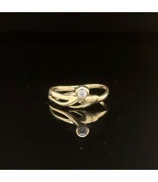 Geelgouden ring maat 14
