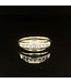 Geelgouden ring met zirkonia maat 17,25