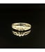 Geelgouden ring met diamant maat 17