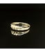 Geelgouden ring met diamant maat 17
