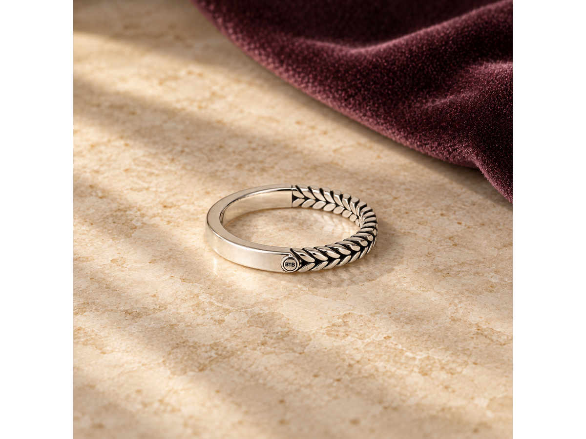 Zilveren Buddha to Buddha ringen