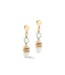 COEUR DE LION Mini Cubes oorbellen goudkleurig-wit 4565/21-1416