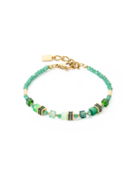 Coeur de Lion COEUR DE LION Mini Cubes armband groen 4565/30-0500
