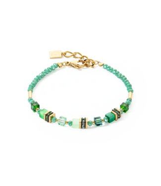 COEUR DE LION Mini Cubes Armband grün 4565/30-0500