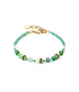 COEUR DE LION Mini Cubes bracelet green 4565/30-0500